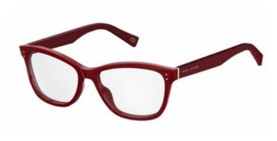 Marc Jacobs Marc 123 Rectangular Eyeglasses For Woman OXU BURGUNDY Demo Lens.