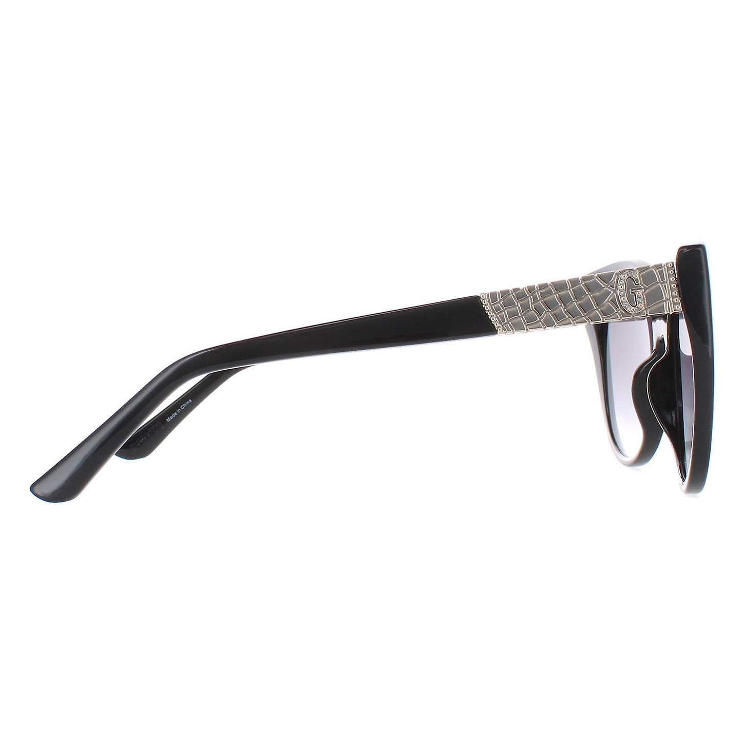 Guess Sunglasses GF6069 01B Shiny Black Smoke Gradient