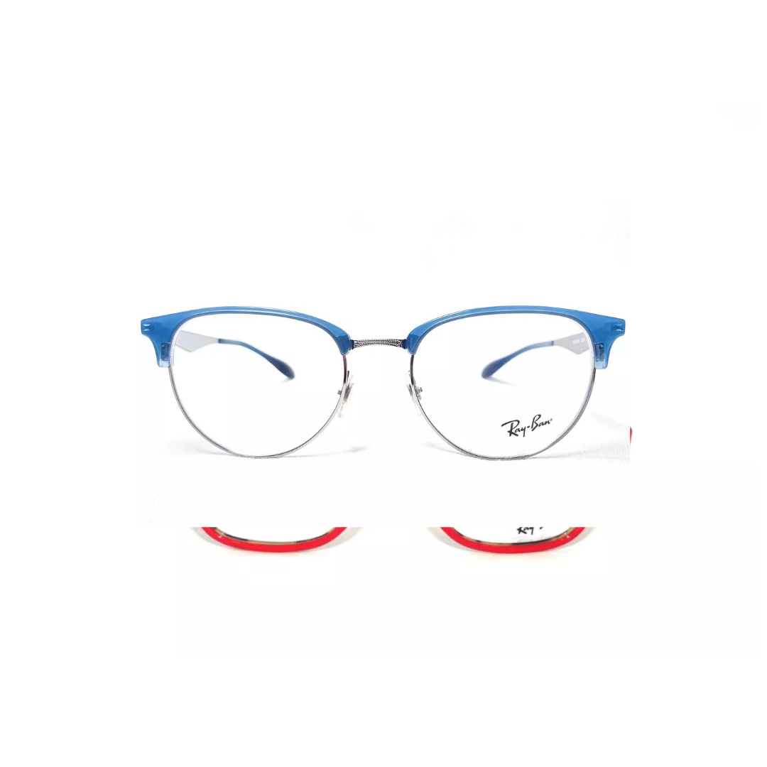 Ray Ban RB6396 2934 Unisex Silver/Black Square Eyeglasses Frames 53/19~145