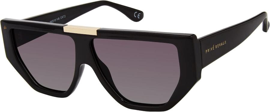Prive Revaux Nikki Sunglasses Caviar Black/grey gradient