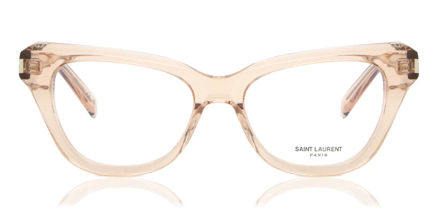 Saint Laurent SL472 004 Eyeglasses Women's Nude Full Rim Cat Eye 52-17-145
