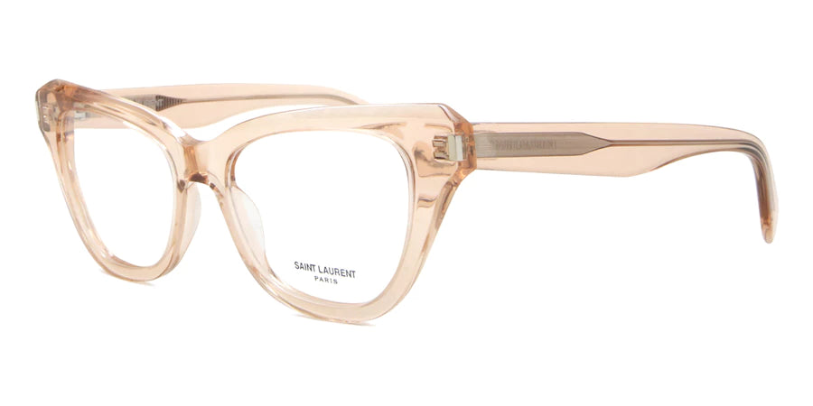 Saint Laurent SL472 004 Eyeglasses Women's Nude Full Rim Cat Eye 52-17-145