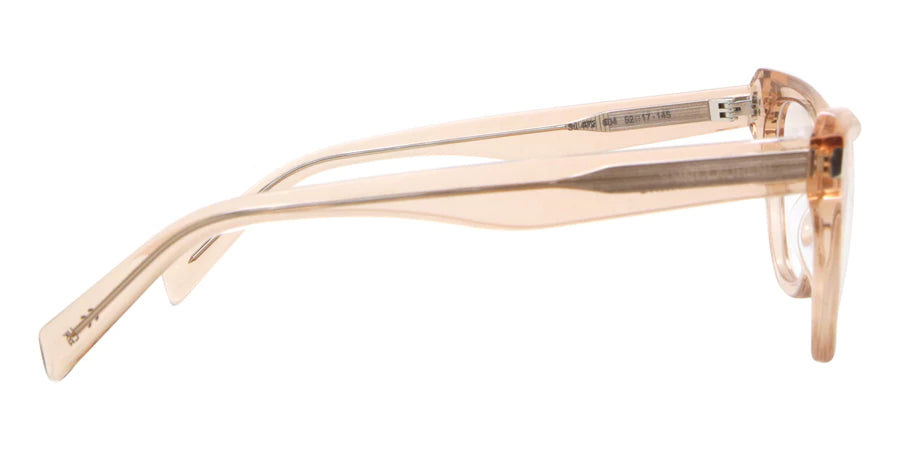 Saint Laurent SL472 004 Eyeglasses Women's Nude Full Rim Cat Eye 52-17-145