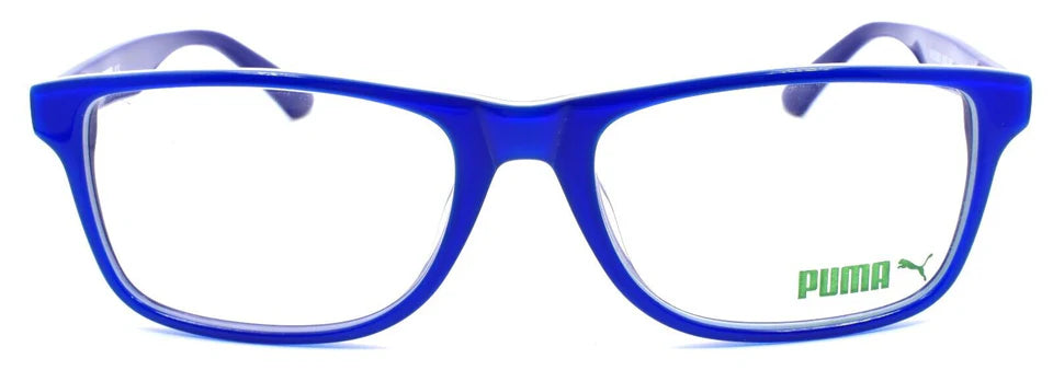 PUMA PU0108O 008 Men's Eyeglasses Frames 55-18-140 Blue