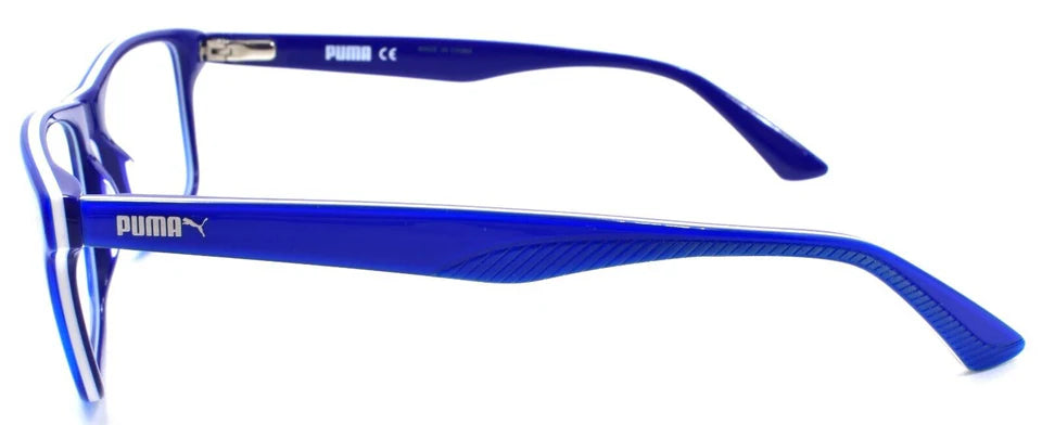 PUMA PU0108O 008 Men's Eyeglasses Frames 55-18-140 Blue