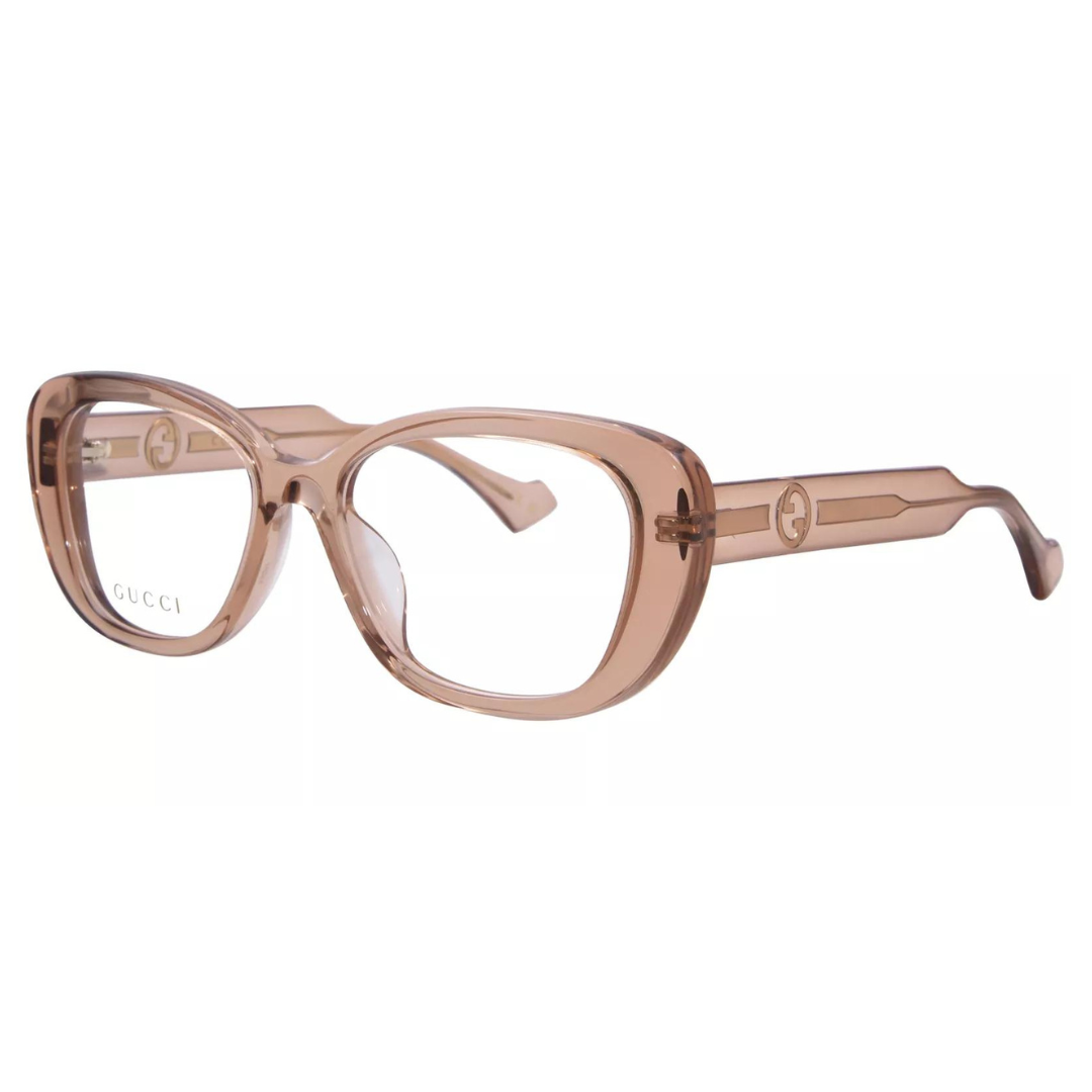 Gucci GG1559OK 003 Eyeglasses Frame Women's Brown Full Rim Cat Eye 54mm