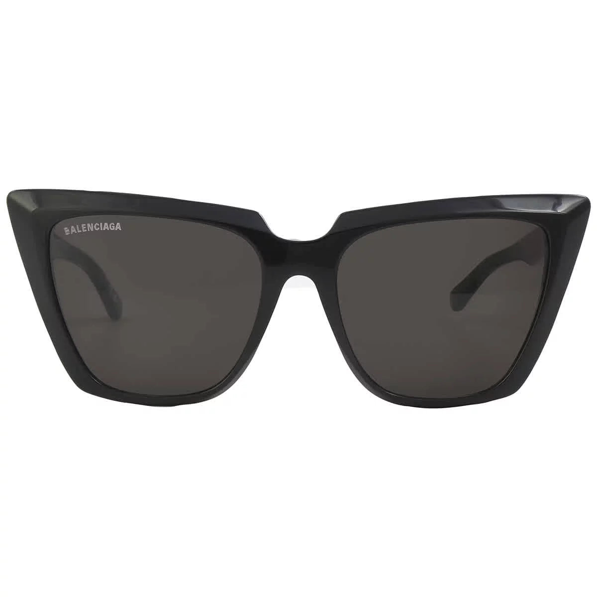 Balenciaga Grey Cat Eye Ladies Sunglasses BB0046S 001 55