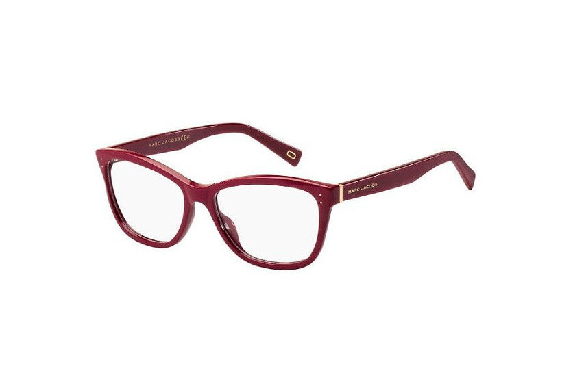 Marc Jacobs Marc 123 Rectangular Eyeglasses For Woman OXU BURGUNDY Demo Lens.