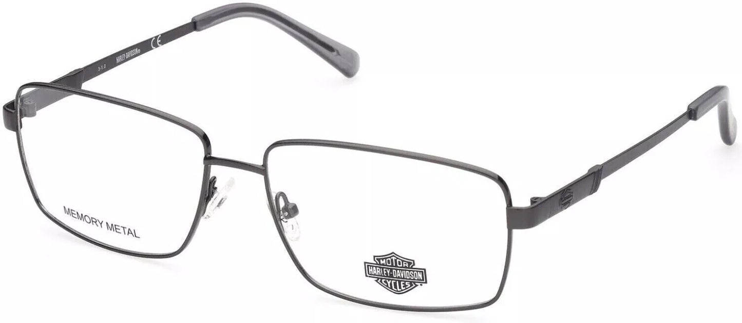 Harley Davidson HD0855 008 Gunmetal Metal Optical Eyeglasses Frame 60-16-145 HD