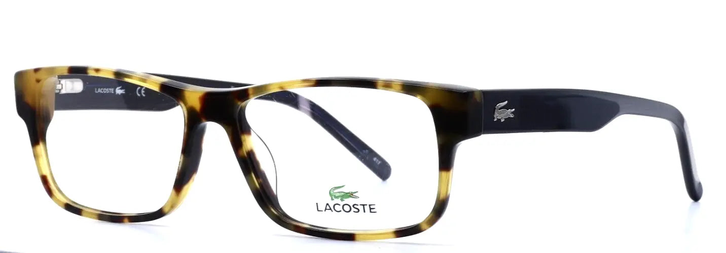 LACOSTE L2660 218 Yellow Havana Unisex Rectangle Eyeglasses 55-15-140 B:35