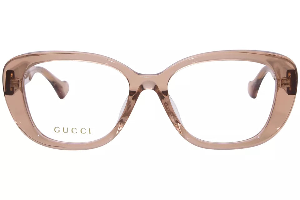 Gucci GG1559OK 003 Eyeglasses Frame Women's Brown Full Rim Cat Eye 54mm