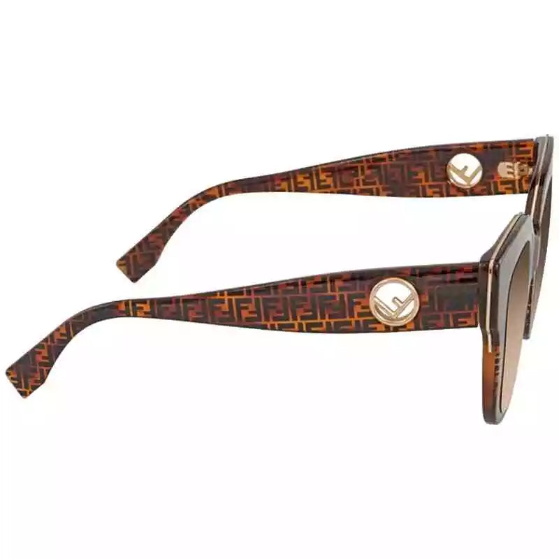 Fendi Brown 0359 & Black Havana Sunglasses, “Modern Cat Eye”