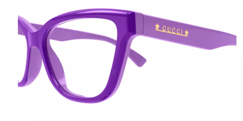 Gucci GG1589O 003 Violet Cat Eye Women's Eyeglasses