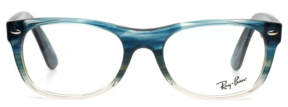 RAY BAN RB5184 8146 Blue Womens Oval Full Rim Eyeglasses 52-18-145 B:38