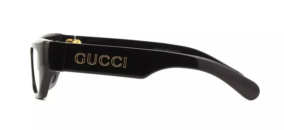 NEW Gucci GG1297O-001 Shiny Black Eyeglasses