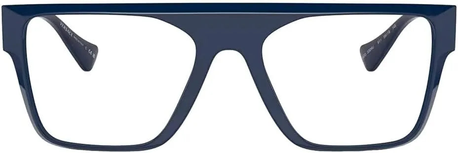 Versace VE 3326U 911 Blue Plastic Rectangle Eyeglasses 53mm