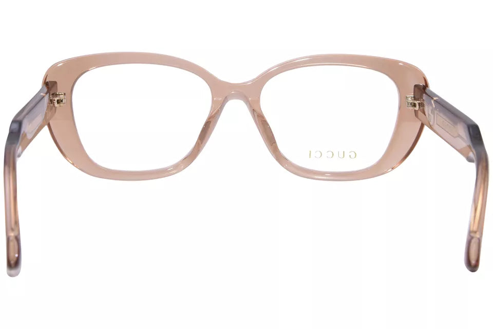 Gucci GG1559OK 003 Eyeglasses Frame Women's Brown Full Rim Cat Eye 54mm