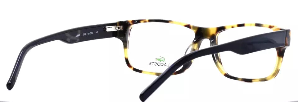 LACOSTE L2660 218 Yellow Havana Unisex Rectangle Eyeglasses 55-15-140 B:35