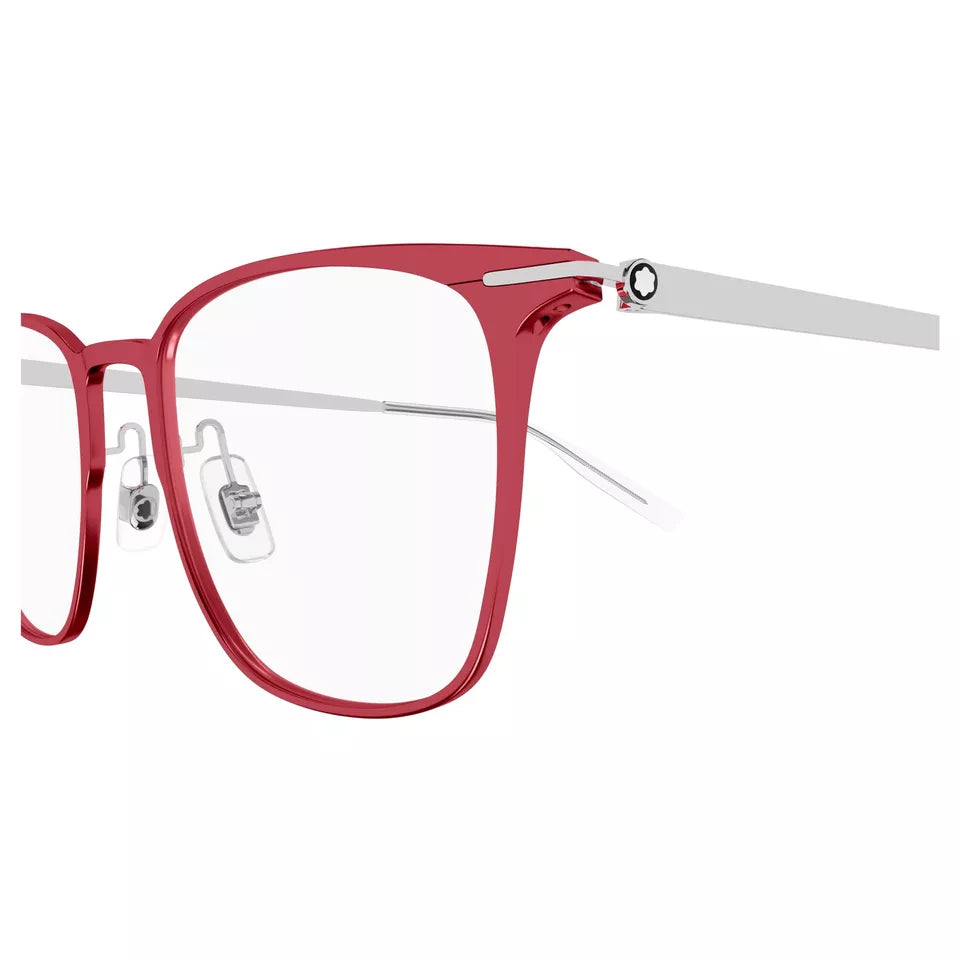 Mont Blanc MB0232o-003 Red Silver TITANIUM Eyeglasses