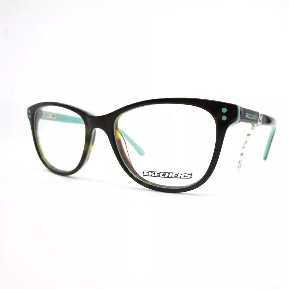 Skechers SE 1631 056 Kids Eyeglasses Frames Blue Tortoise Square 47-16-130