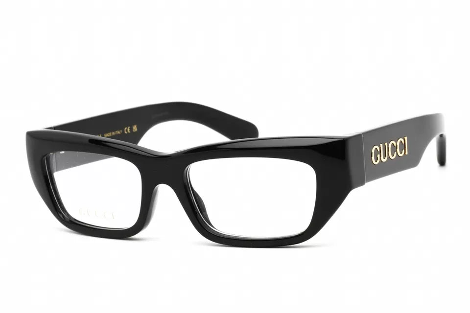 NEW Gucci GG1297O-001 Shiny Black Eyeglasses