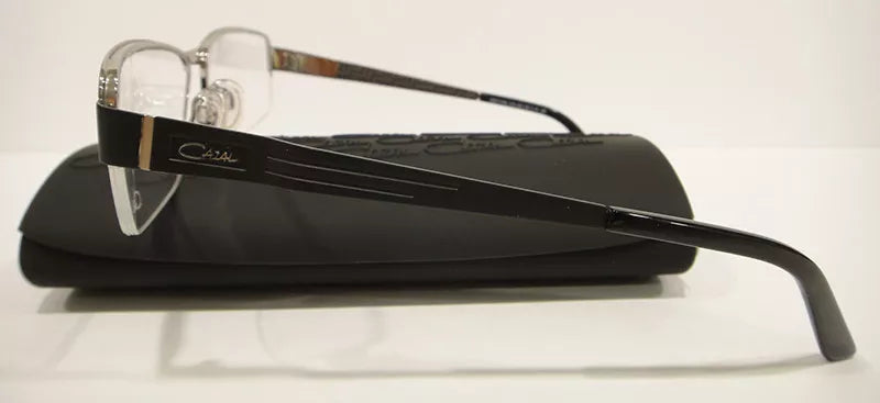 Cazal 7036 Eyeglasses Semi Rimless Frames Color 003 Black Authentic New
