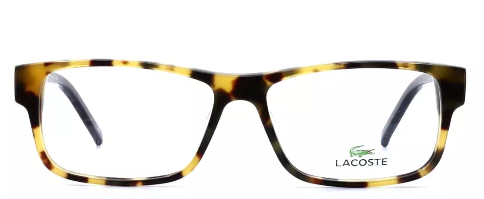 LACOSTE L2660 218 Yellow Havana Unisex Rectangle Eyeglasses 55-15-140 B:35