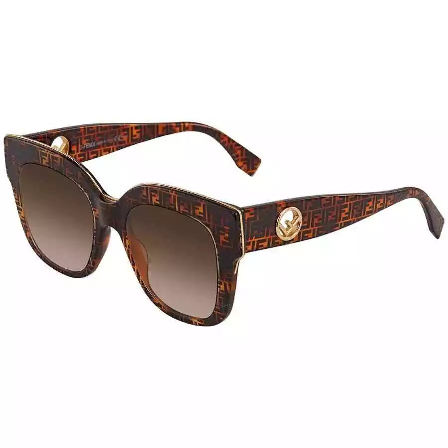 Fendi Brown 0359 & Black Havana Sunglasses, “Modern Cat Eye”